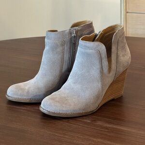 Women's Lucky Brand Suede Wedge Ankle Boots